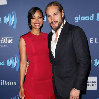 Zoe Saldana and husband swim naked together