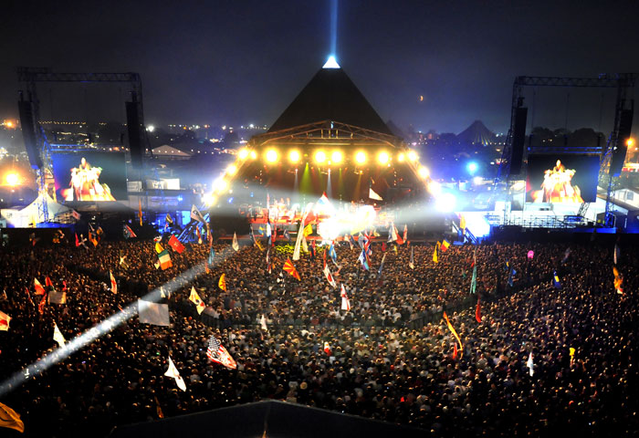 The Pyramid Stage Glastonbury Festival