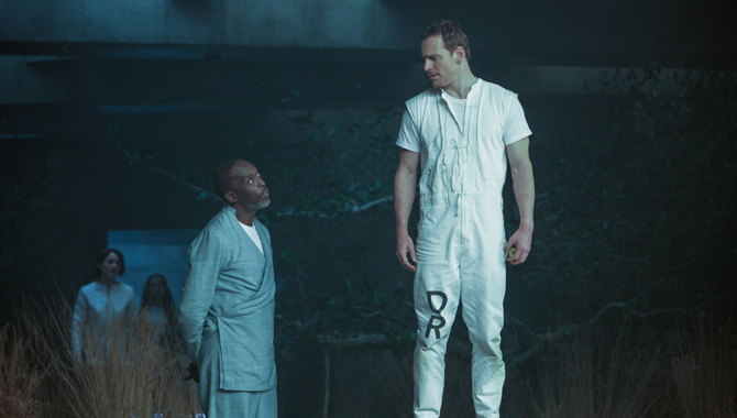 Michael K. Williams and Michael Fassbender in 'Assassin's Creed'