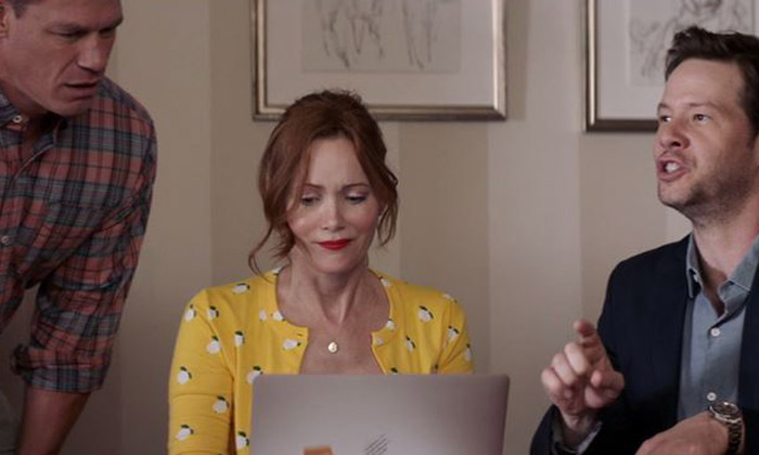 John Cena, Leslie Mann and Ike Barinholtz in 'Blockers'