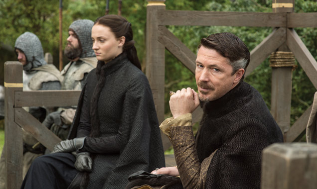 Sophie Turner and Aidan Gillen star as Sansa Stark and Petyr 'Littlefinger' Baelish