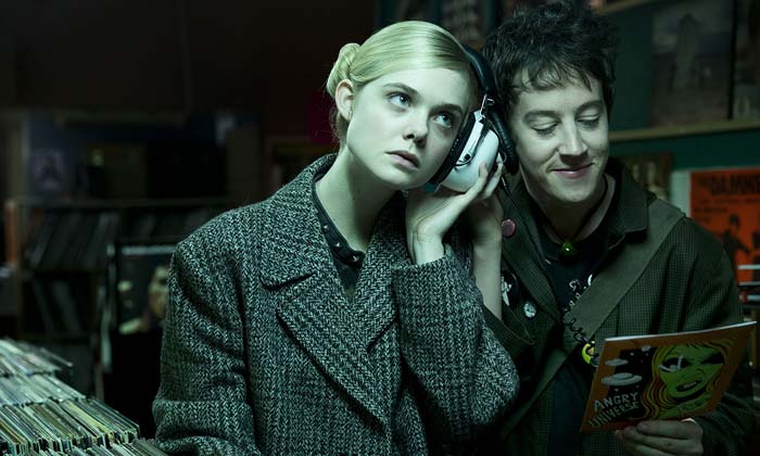 Alex Sharp and Elle Fanning in in ‘How to Talk to Girls at Parties’