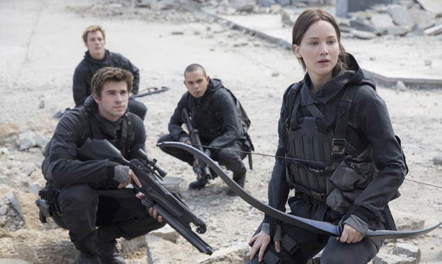 Jennifer Lawrence and others in 'The Hunger Games: Mockingjay - Part 2'