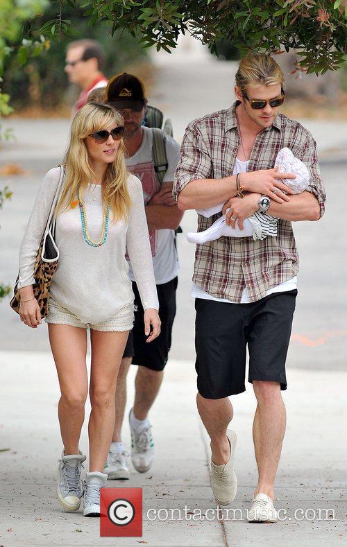 Elsa Pataky, Chris Hemsworth and The Tiny