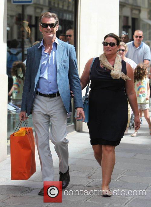 Pierce Brosnan and Keely Shaye Smith