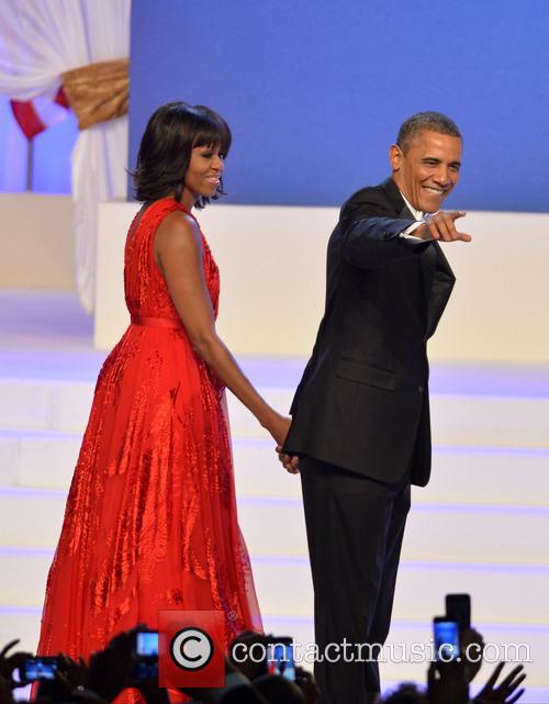 Michelle And Barack Obama, Inaugural Ball