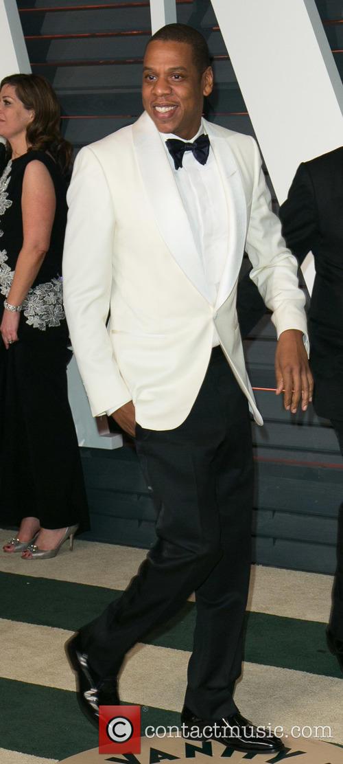 Jay-Z at the Vanity Fair Oscar party