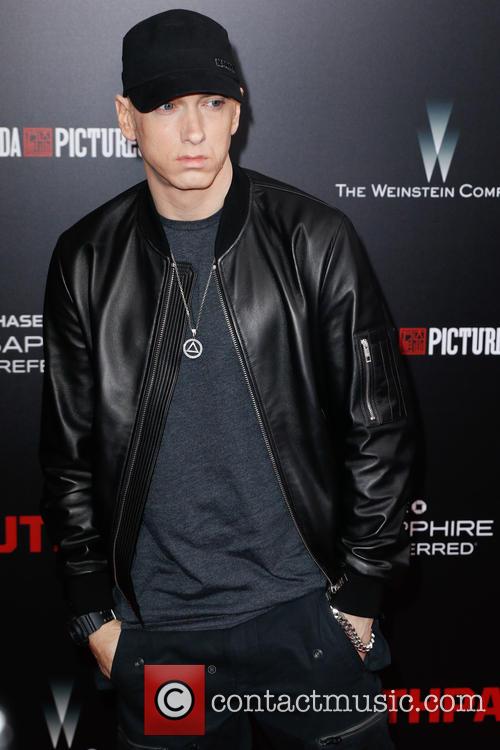 Eminem at the 'Southpaw' premiere