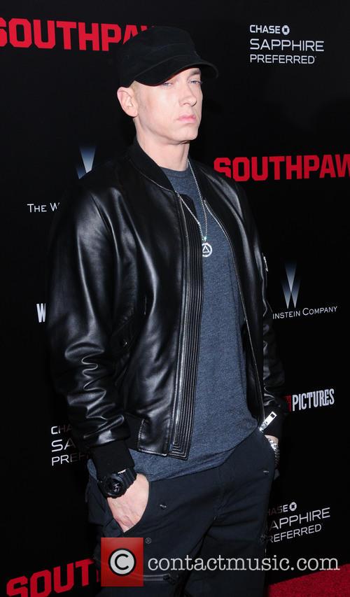 Eminem at the Southpaw premiere