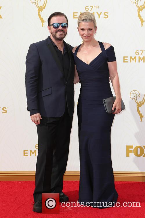 Ricky Gervais and Jane Fallon