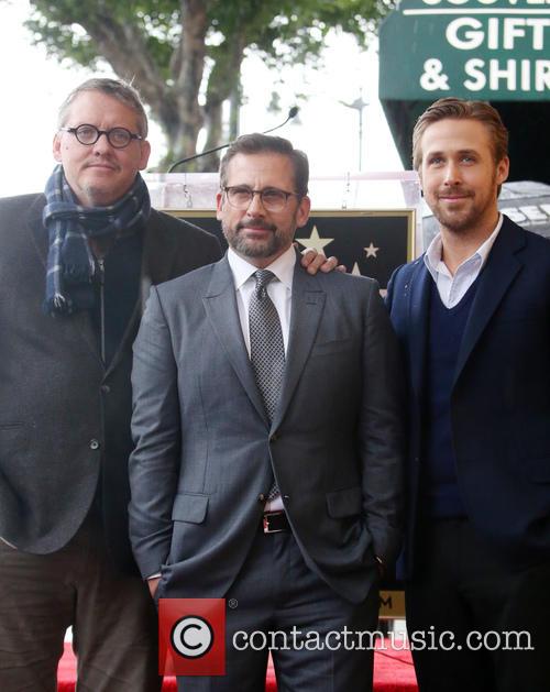 Adam Mckay, Steve Carell and Ryan Gosling