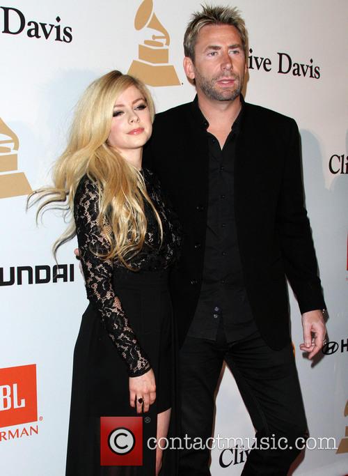 Chad Kroeger and Avril Lavigne at the Clive Davis 2016 Gala