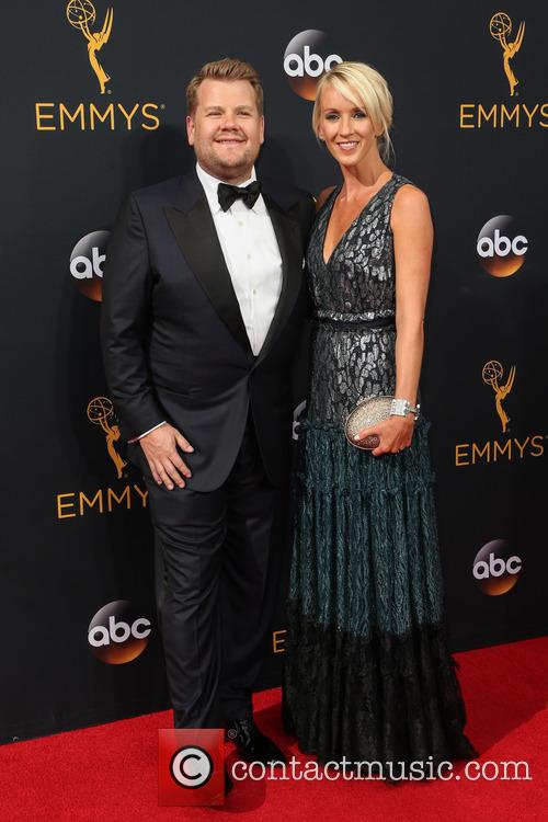 James Corden and Julia Carey