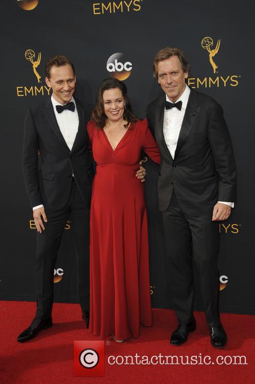 Hugh Laurie, Tom Hiddleston and Olivia Colman