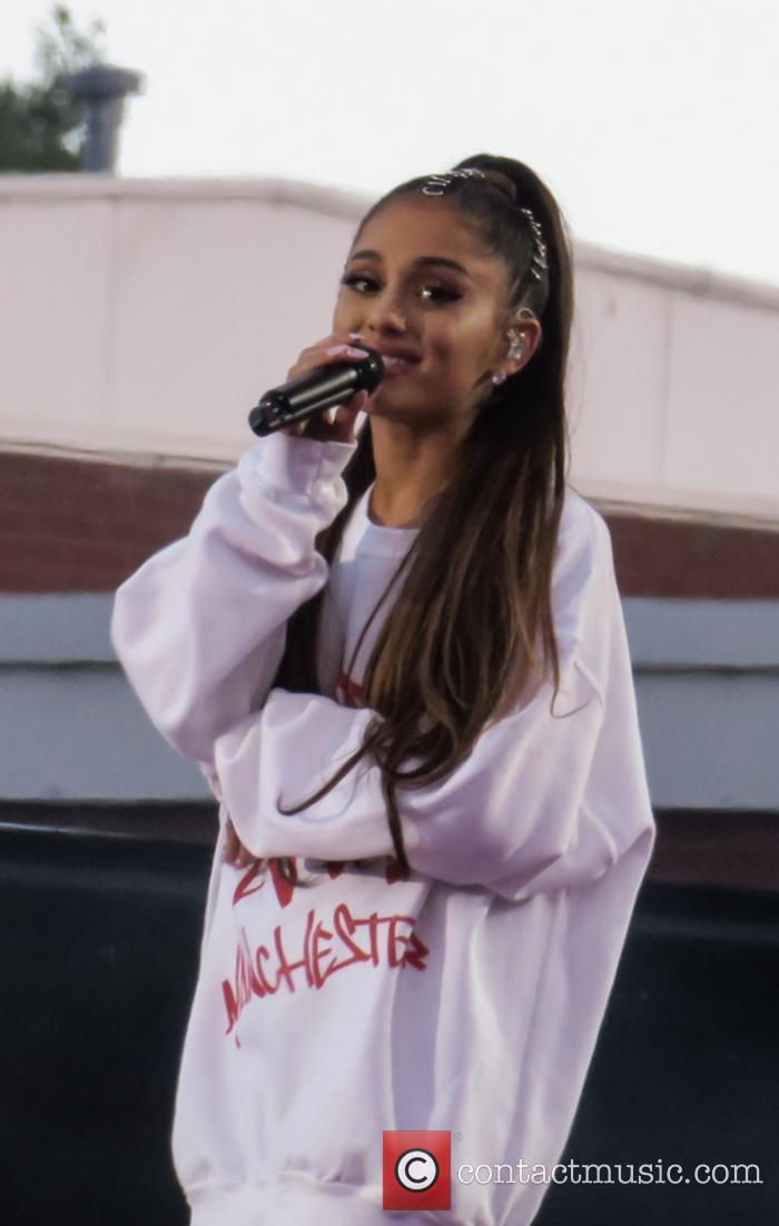 Ariana Grande at One Love Manchester concert