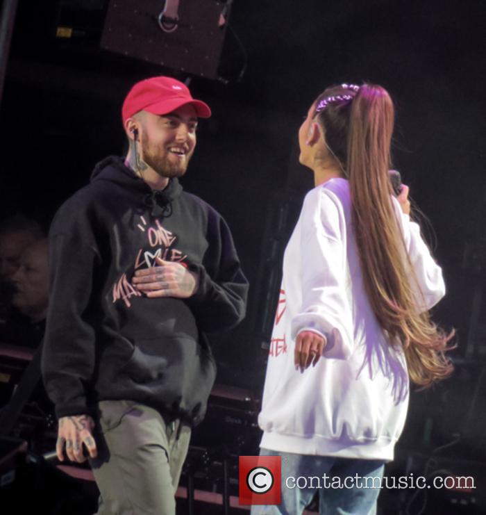 Ariana Grande and Mac Miller at the One Love Manchester concert