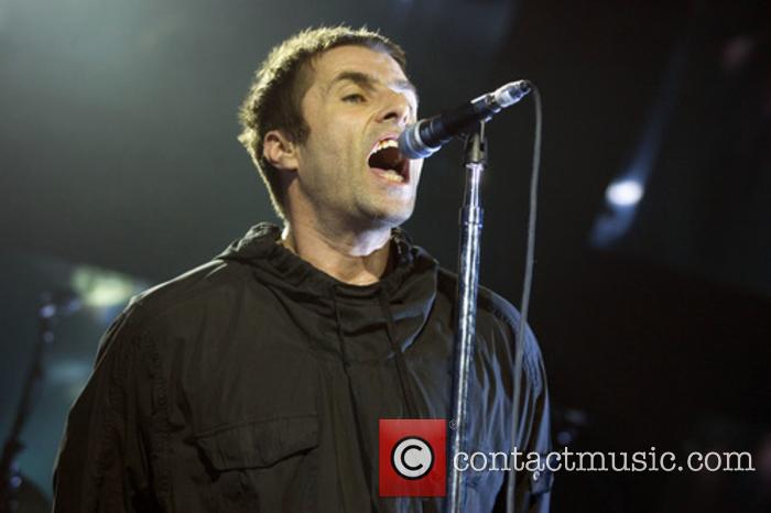 Liam Gallagher performing in Glasgow