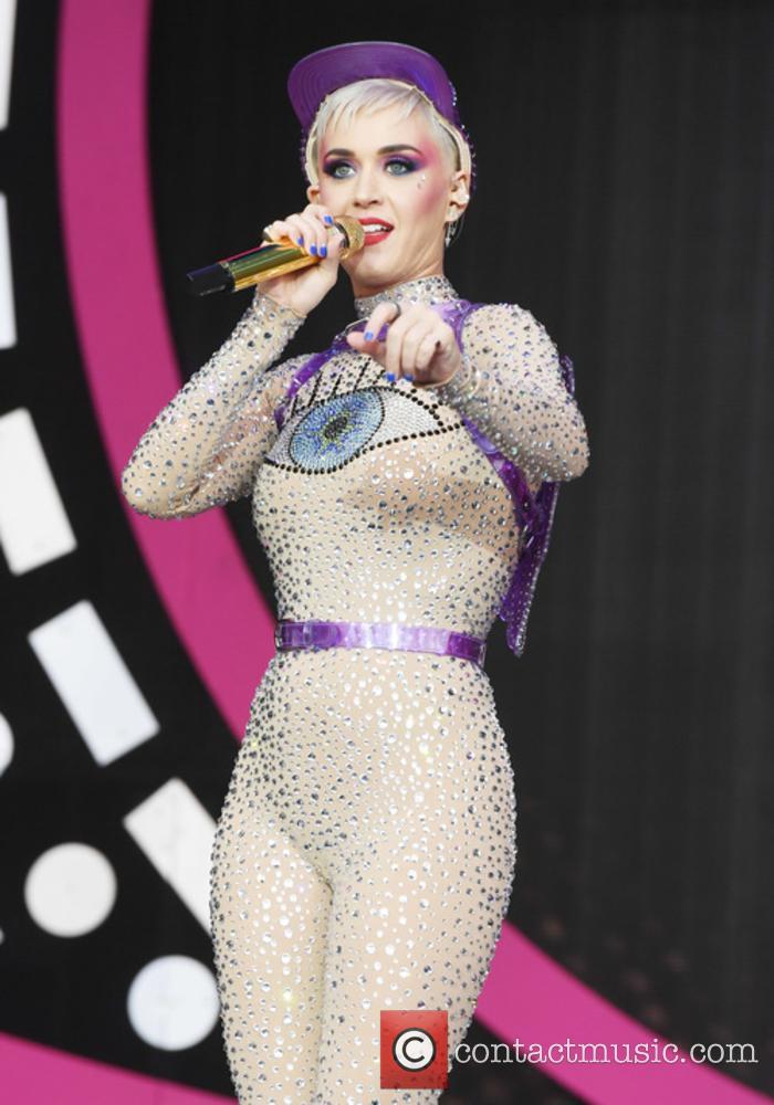 Katy Perry performs at Glastonbury Festival