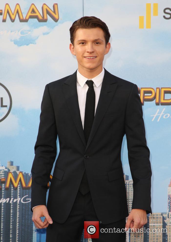 Tom Holland at the 'Spider-Man' premiere