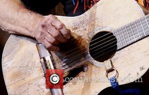 Willie Nelson's guitar during Farm Aid 2008 at the Comcast Center Mansfield, Massachusetts - 20.09.08