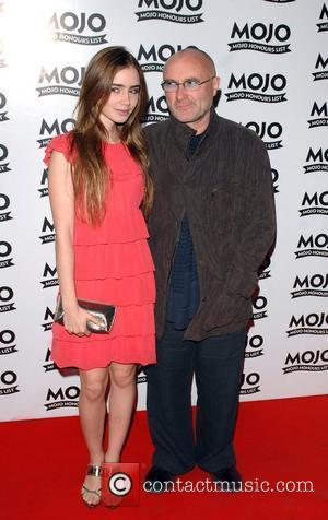 Phil Collins and daughter Lily Collins Mojo Honours List held at the Brewery - Arrivals London, England - 16.06.08