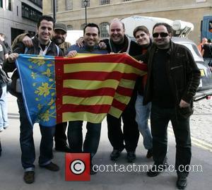 U2 fans wait outside before U2's performance on Radio 1's Live Lounge London, England - 27.02.09