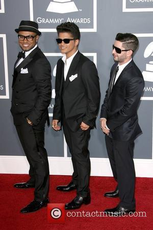 Bruno Mars and Guests The 53rd Annual GRAMMY Awards at the Staples Center - Red Carpet Arrivals Los Angeles, California...