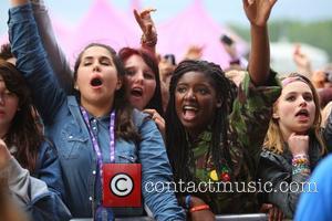 Ed Sheeran fans at BBC Radio 1's Hackney Weekend held at Hackney Marshes - Day 1 London, England - 23.06.12