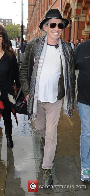 Keith Richards The Rolling Stones arrive at Kings Cross Station without frontman Mick Jagger  London, England - 17.10.12