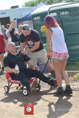 Lily Allen - Glastonbury Festival 2014 - Celebrity sightings and atmosphere - Day 2 - Glastonbury, United Kingdom - Friday...