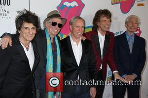 Mick Jagger, Keith Richards, Ronnie Wood, Tommy Hilfiger and Charlie Watts