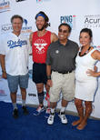 Will Ferrell, Clayton Kershaw, Dennis Gilbert and Ellen Kershaw