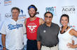 Will Ferrell, Clayton Kershaw, Dennis Gilbert and Ellen Kershaw