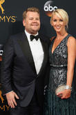 James Corden and Julia Carey