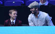 David Beckham and Romeo Beckham