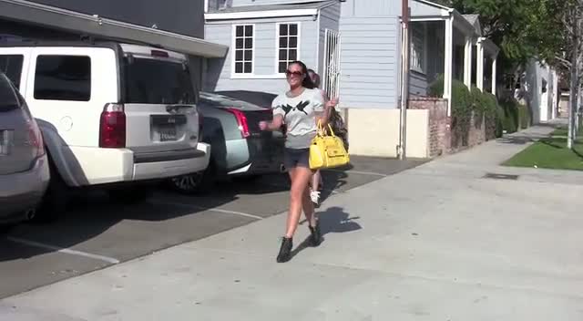 Tulisa Seen Wearing Hotpants In Sunny LA