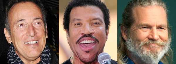 Bruce Springsteen, Lionel Richie, Jeff Bridges