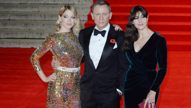 Lea Seydoux, Daniel Craig and Monica Bellucci