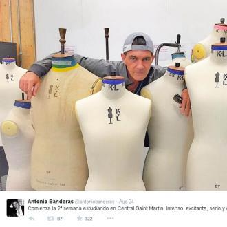 Antonio Banderas' intense week at fashion school 