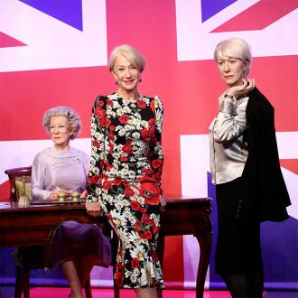 Dame Helen Mirren meets wax models