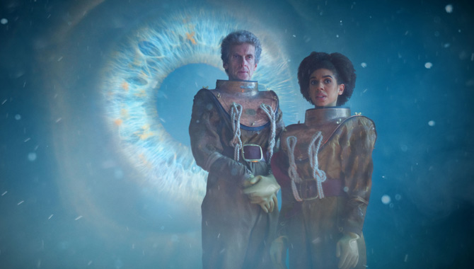 Peter Capaldi and Pearl Mackie in new Doctor Who episode 'Thin Ice'