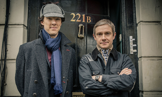 Benedict Cumberbatch and Martin Freeman in season 3 of 'Sherlock'