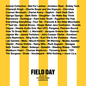 Field Day Festival 2013 New Acts Announced