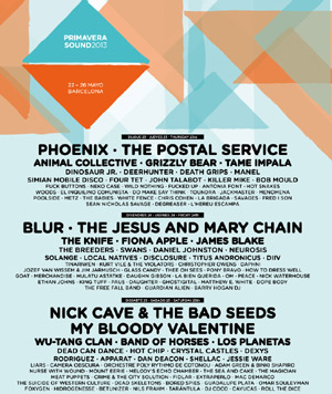 Nick Cave And The Bad Seeds, Phoenix, My Bloody Valentine And Blur Will Be In The Line Up Of Primavera Sound 2013