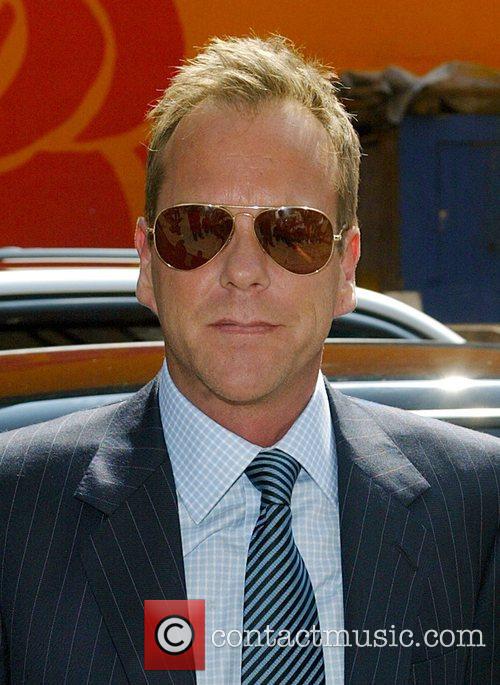 Kiefer Sutherland, David Letterman and Ed Sullivan Theatre 1