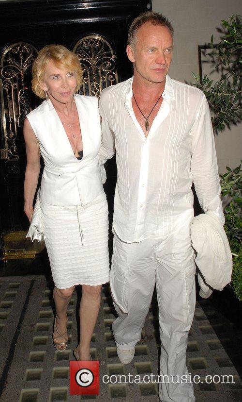 Trudie Styler and Scott's Restaurant