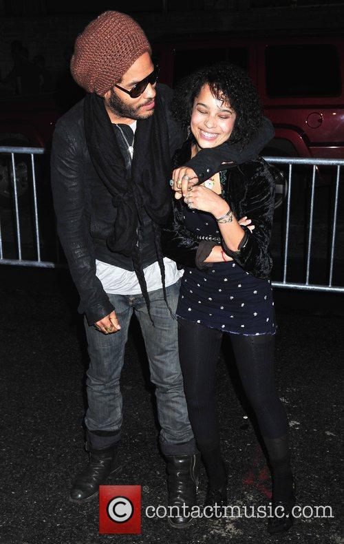 Lenny Kravitz and Daughter Zoe Kravitz 1