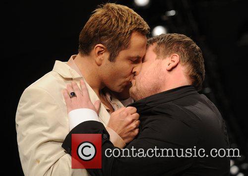 David Walliams and James Corden Share A Steamy Moment On The Catwalk