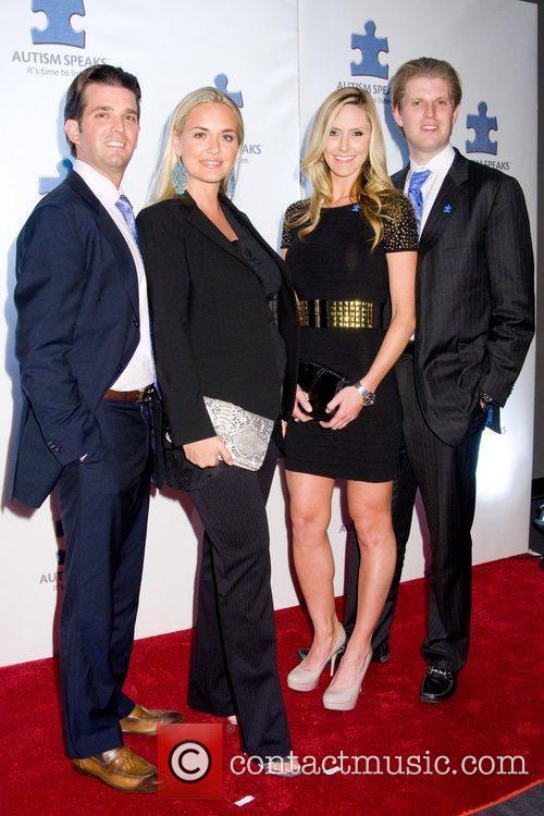 Donald Trump Jr, Eric Trump and Vanessa Trump