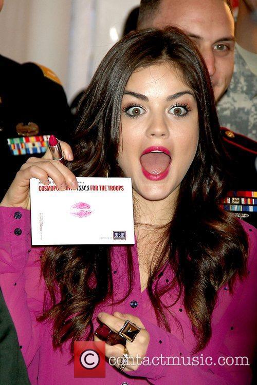 Lucy Hale and Times Square 1